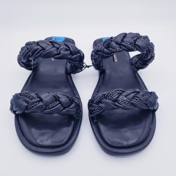 BCBGeneration Taneka Black Braided Sandals NWOT size 6.5 - Picture 3 of 12